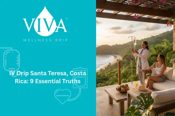 Professional mobile IV drip therapy session in Santa Teresa Costa Rica beachfront property