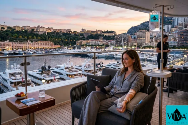 IV drip Monte Carlo, Monaco service in a luxury yacht setting