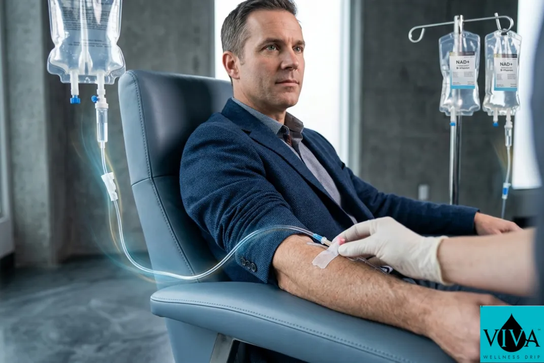 Infographic comparing oral vitamin digestion speed vs. IV therapy bioavailability for Edmonton health