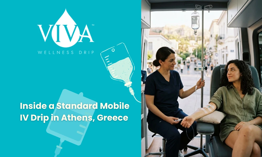 Inside a Standard Mobile IV Drip in Athens, Greece